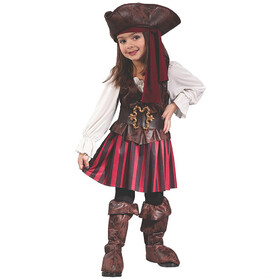 Fun World FW1558 Toddler Girl's High Seas Pirate Costume - 3T-4T
