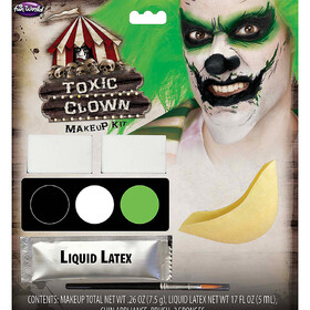 Fun World FW2898CC Deadly Character Toxic Clown Makeup Kit
