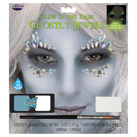 Fun World Glow-in-the-Dark Ghostly Jewels Makeup Kit