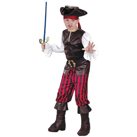 Fun World Boy's High Seas Buccaneer Pirate Costume