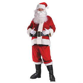 Fun World FW7501 Men's Rich Velvet Santa Suit Costume - Large