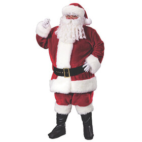Fun World FW7503 Men's Premium Plush Santa Suit Costume