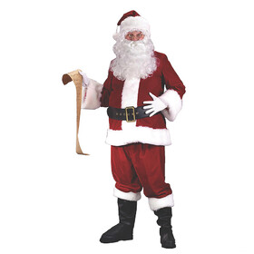 Fun World FW7505 Adult's Ultra Velvet Santa Suit Costume - Large