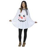 Fun World FW7765F Womens Snowman Poncho