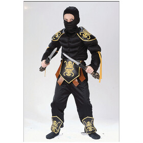 Fun World Boy's Muscle Ninja Warrior Costume