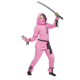 Fun World Girl's Pink Ninja Costume