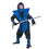Fun World FW8735BULG Boy's Blue Ninja Costume - Large