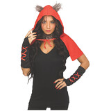 Morris Costumes FW90774R Adult Enchanted Woods Red Hood Instant Kit