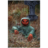 Funworld FW91100P Hooded Pumpkin Grave Breaker Decoration