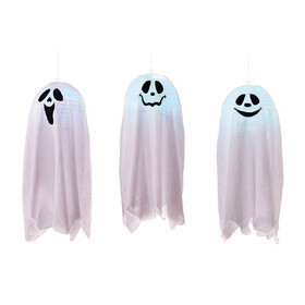 Fun World FW91119 18" Light-Up Color Change Happy Pop-Open Ghost