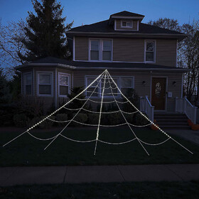 Fun World  12' Spider Yard Web Light-Up 99 LED