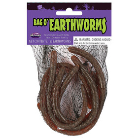 Fun World FW91467W Worms In A Bag Decorations