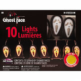 Fun World FW91914 Ghost Face® String Lights Halloween Decoration