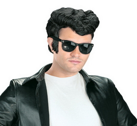 Fun World FW92700 Adult's Black 50s Greaser Wig