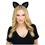 Morris Costumes FW93099CBK Adult's Black Cat Headband
