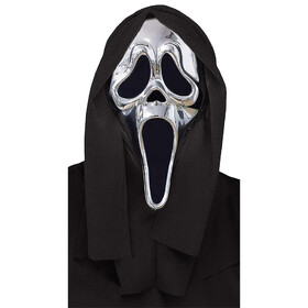 Fun World FW93515 Adults Chrome Scream Ghostface Mask