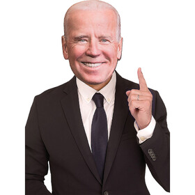 Fun World FW93519B Photorealistic Joe Biden Plastic Half Mask - One Size