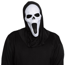 Fun World FW93546BK Adult Ghost Face&#174; Banshee Mask with Black Shroud