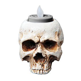Fun World FW95218 3.4" Skull Tea Lights Halloween D&#233;cor