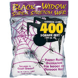 Fun World FW9534 400 Sq. Ft. White Super Stretch Spider Web Halloween Decoration