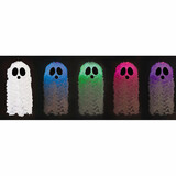 Fun World FW96115T Light-Up LED Hanging Terrified Face Shaggy Ghost Halloween Decoration