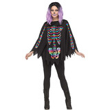 Fun World FW96939 Adult Skeleton Poncho Costume Accessory