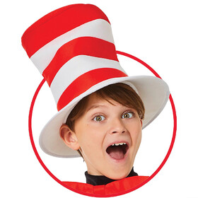 Fun World FW96946 Kid's Dr. Seuss&#153; The Cat in the Hat&#153; Red &amp; White Hat
