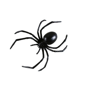 Fun World FW9892 6" Plastic Black Widow Spider Decoration