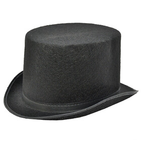 Morris Costumes GA-101LG Top Hat Black Felt Large