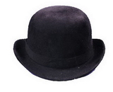 Morris Costumes GA-102MD Derby Hat Black Felt Medium