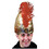 Morris Costumes GA21GD Adult's Deluxe Gold Turban with Red Plume