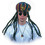 Morris Costumes GA900 Rasta Applejack Hat with Dreadlocks