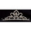 Morris Costumes GB44 Adult's Clear Rhinestone Row with Single Point Tiara