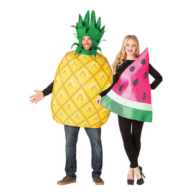 Rasta Imposta GC10159 Adult's Pineapple and Watermelon Couple Costumes