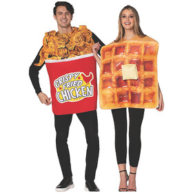Rasta Imposta GC10167 Adult's Chicken and Waffle Couple Costumes