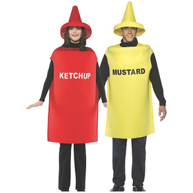 Rasta Imposta GC10198 Adult's Ketchup and Mustard Couple Costumes