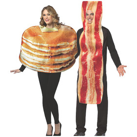 Rasta Imposta GC10199 Adult's Pancakes &amp; Bacon Couples Costumes