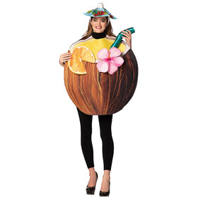 Rasta Imposta GC1814 Adult's Coconut Cocktail Drink Costume