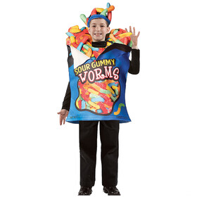 Rasta Imposta GC2004710 Kids' Sour Gummy Worms Costume