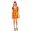 Rasta Imposta GC4257SD Women's Fireball Skater Dress Costume - Small/Medium