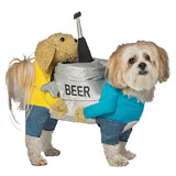 Rasta Beer Keg Dog Costume