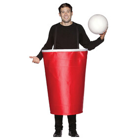 Rasta Imposta GC6029 Adult Red Beer Pong Cup Costume