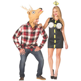 Rasta Impasta GC6196 Adult Deer in Headlights Couples Costume