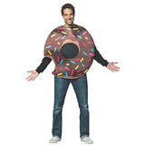 Morris Costumes GC6328 Adult's Chocolate Donut with Bite Costume
