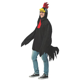 Rasta Imposta GC6712 Adult's Black Rooster Costume