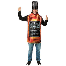 Rasta Imposta GC6836 Adult's Whiskey Bottle Costume