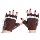 Morris Costumes GLH180087 Gloves With Ruffle And Gears