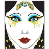 Morris Costumes GLHA9216 Egyptian Face Decal
