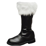 PLEASERS HA-159LG Santa Boot With White Fur Cuff