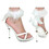 Morris Costumes HA50WTSM White High Heel Sexy Angel Shoes - Small